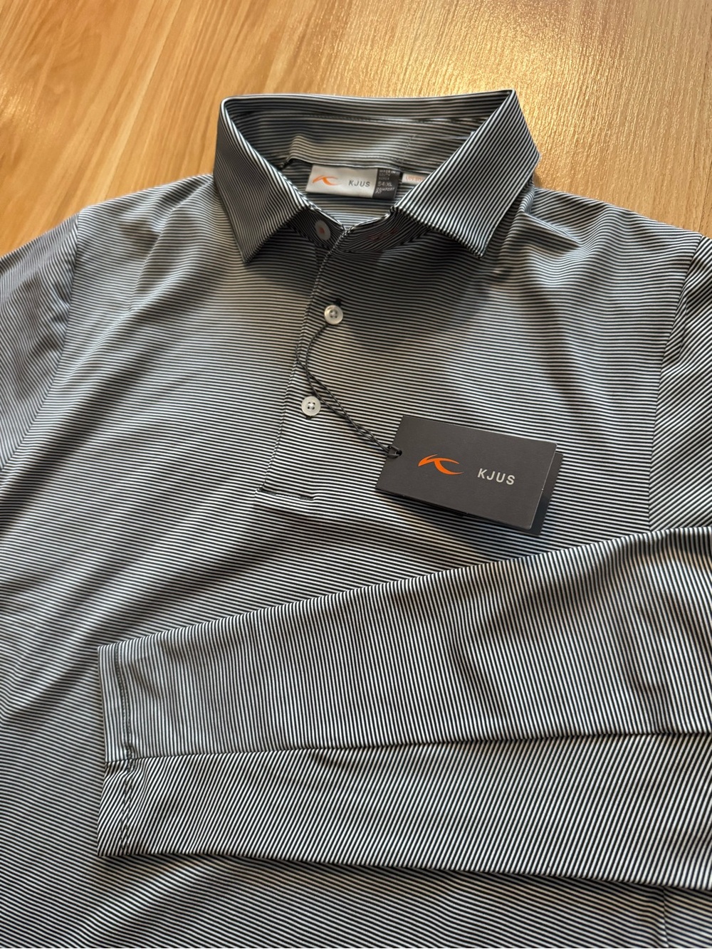 NEW- KJUS “Soren” Long Sleeve Performance Polo Collared Golf Shirt- Men’s XL